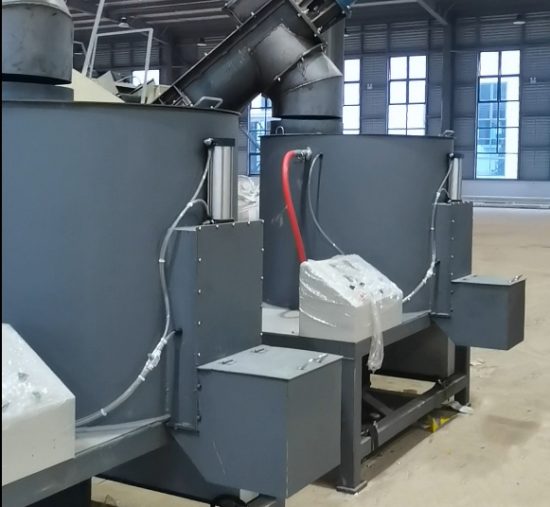 Material mixing system | Glue and wood fiber processing unit | Precise material preparation for molded pallets