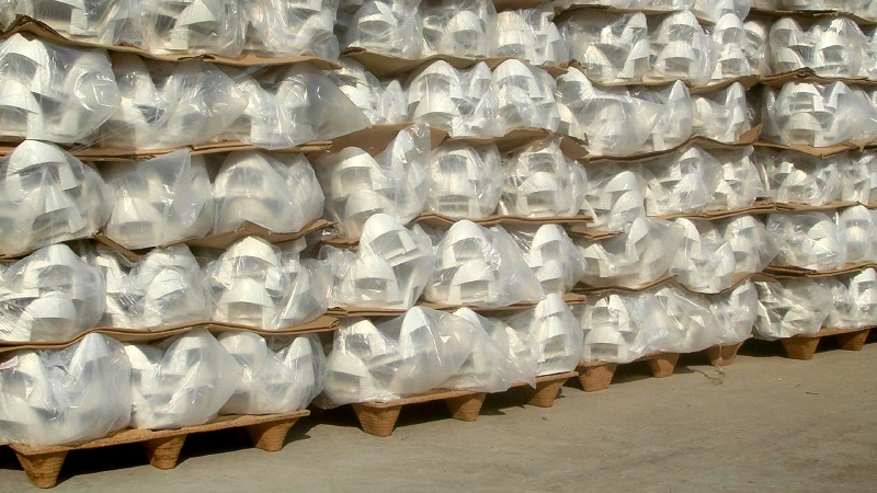 Side view of pressed wood pallet ID-3223 | High load capacity for industrial warehouse use