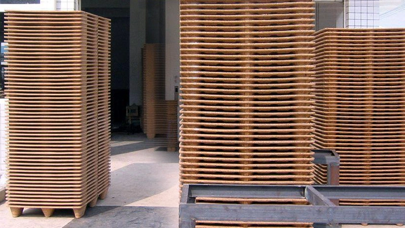 pressed wood pallet