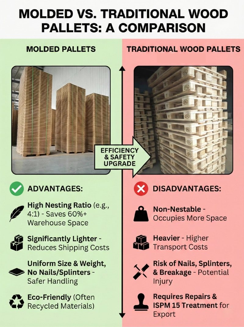 pressed wood pallet